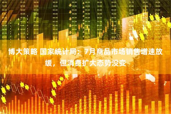 博大策略 国家统计局：7月商品市场销售增速放缓，但消费扩大态势没变