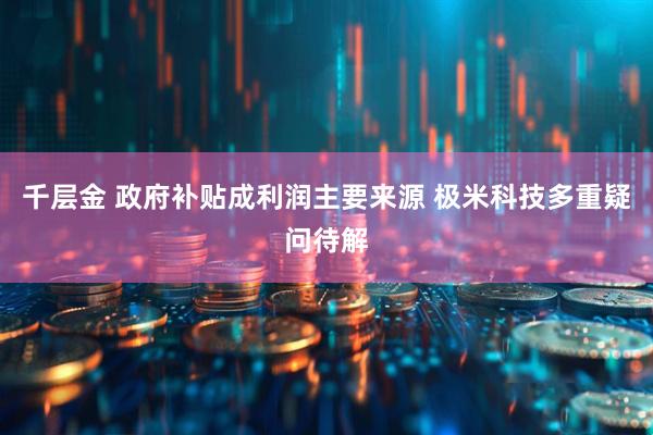 千层金 政府补贴成利润主要来源 极米科技多重疑问待解
