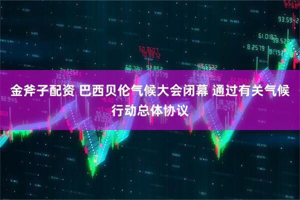 金斧子配资 巴西贝伦气候大会闭幕 通过有关气候行动总体协议
