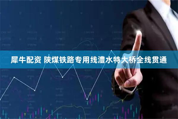 犀牛配资 陕煤铁路专用线澧水特大桥全线贯通